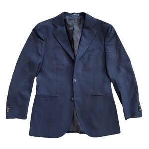 Suitsupply Blazer Men 38S Navy Blue Sport Coat VBC Wool La Spalla Unstructured